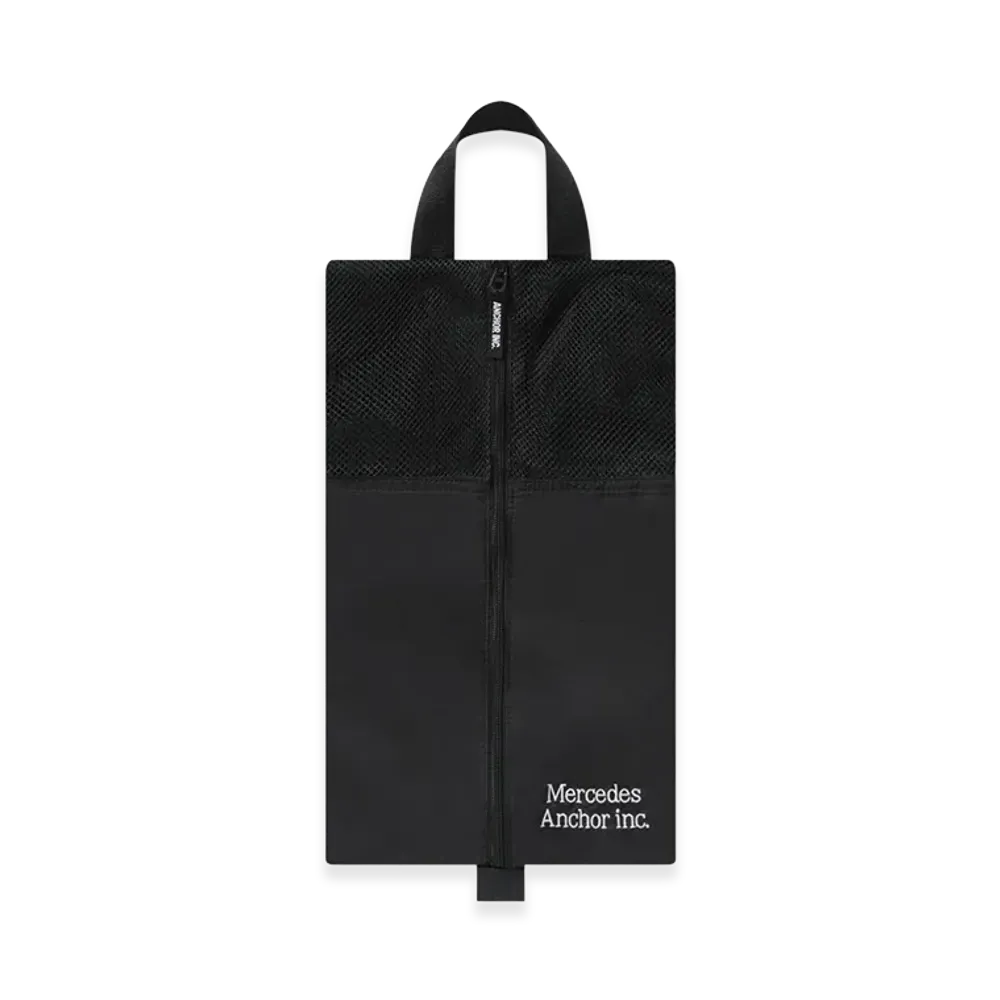 Mercedes Anchor inc. Mesh Gym Shoes Bag "Black"