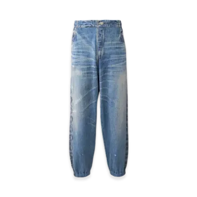 HYSTERIC GLAMOUR Snake Loop Sweatpants "Dark Indigo Blue"