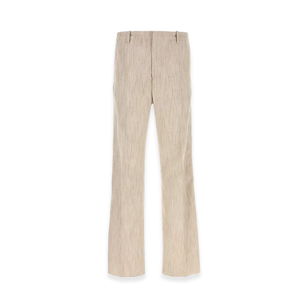 Bottega Veneta Melange Sand Viscose Blend Pant "Beige/Tan"