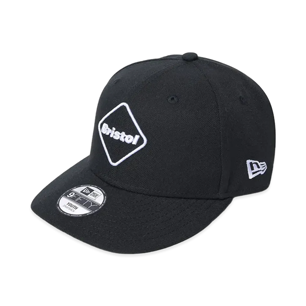 F.C.Real Bristol Kids New Era Emblem 9Fifty Snap Back "Black"