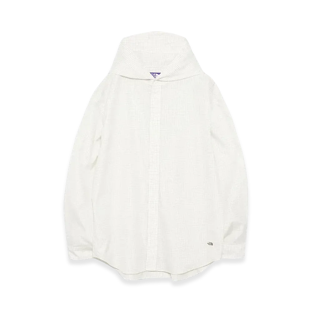 The North Face Purple Label Graph Check Mountain Hooded Shirt "Stone"