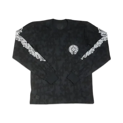 Chrome Hearts Graveyard Cemetery Cross L/S T-Shirt "Black"