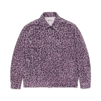 WACKO MARIA Suede Leather Trucker Jacket #2 "Purple"