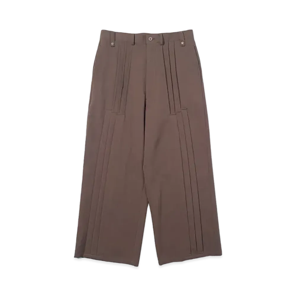 F/CE. Deformation Pleats Wide Trousers "Brown"