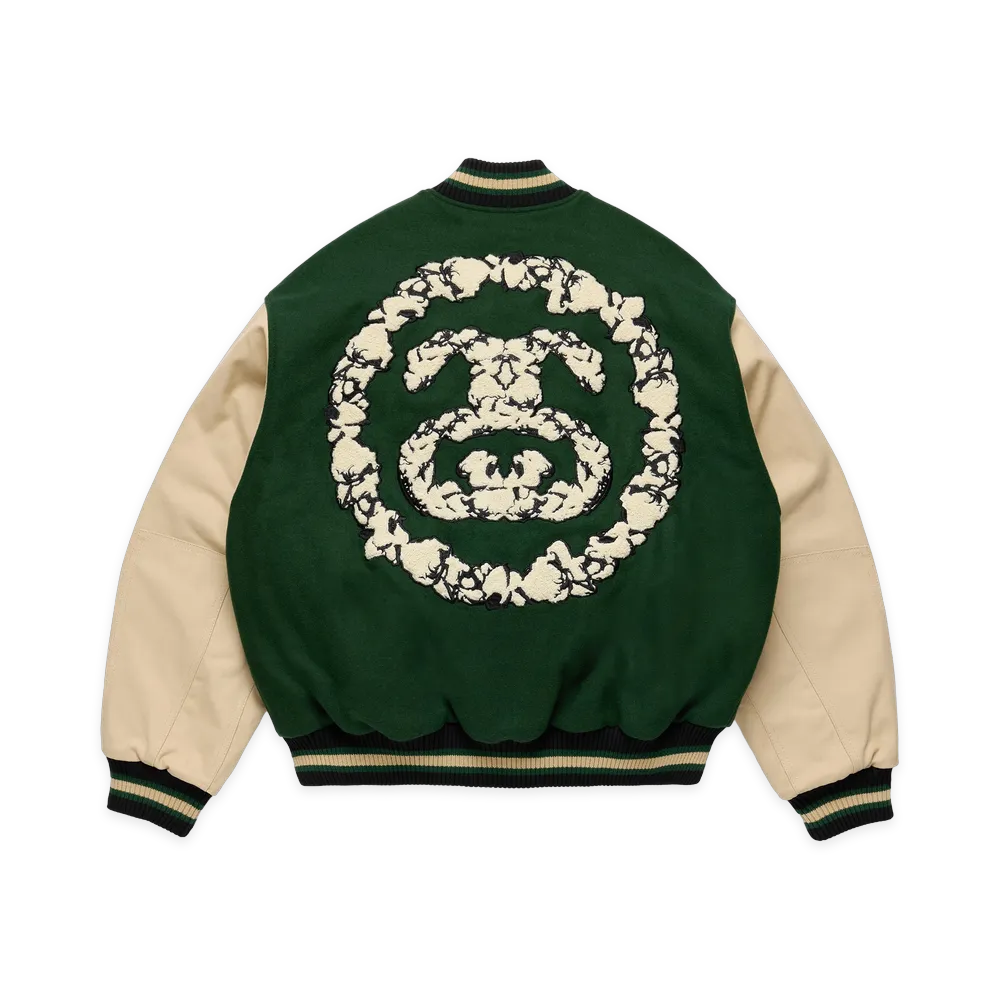 Stussy x DENIM TEARS Varsity Jacket "Green"
