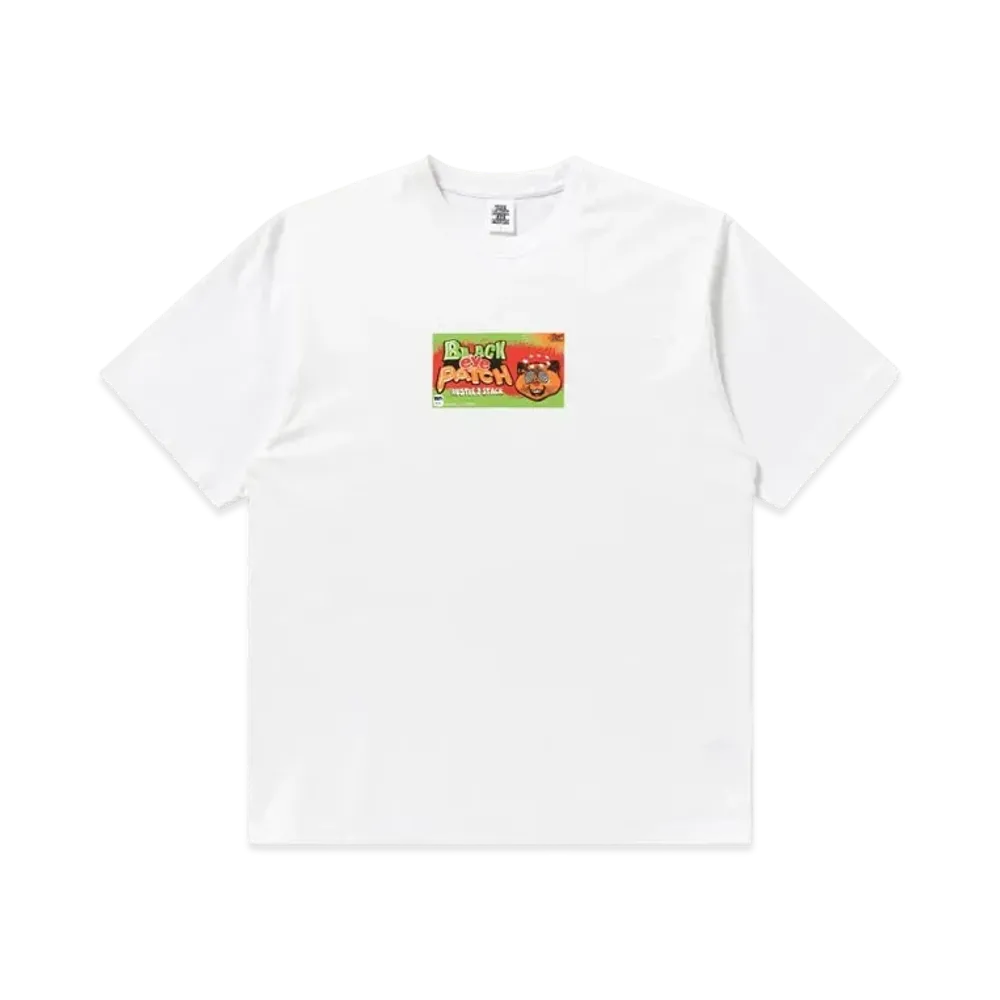 Black Eye Patch Wicked Candy Tee "White"