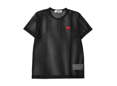 PLAY COMME des GARCONS Polyester Mesh Red Emblem "Black"