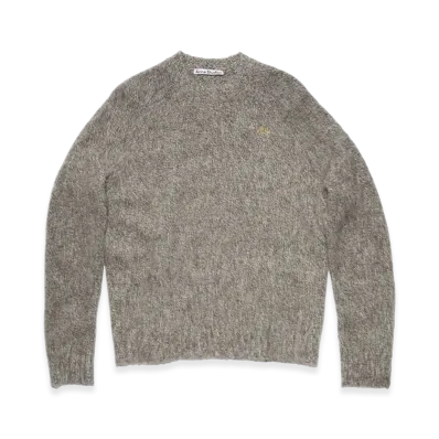 Acne Studios Wool Crewneck Jumper "Anthracite Grey/Off White"