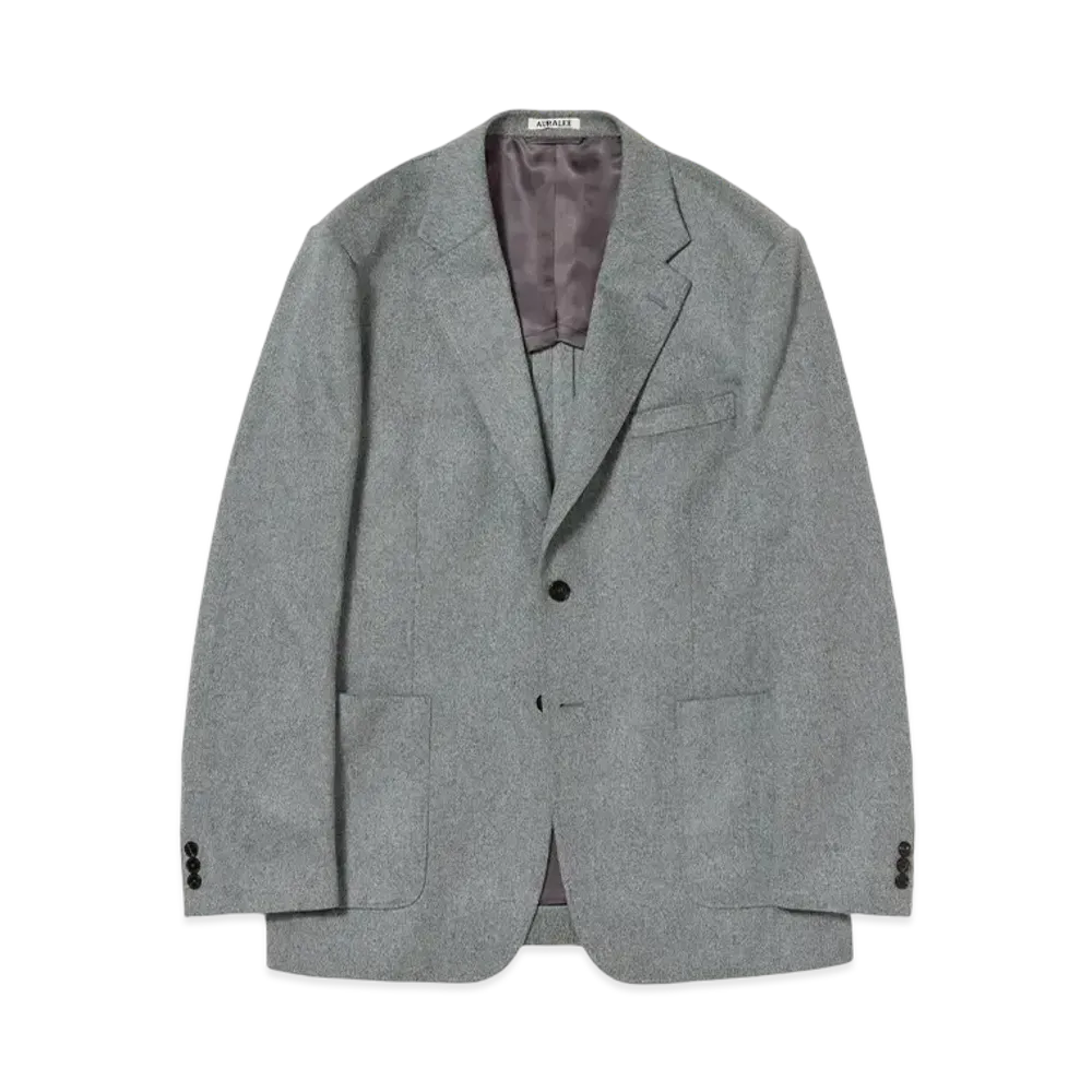 AURALEE Cashmere Moleskin Jacket "Top Gray"