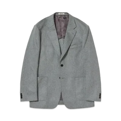 AURALEE Cashmere Moleskin Jacket "Top Gray"
