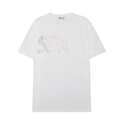 WIND AND SEA SEA (RHINE STONE) S/S T-SHIRT "White"
