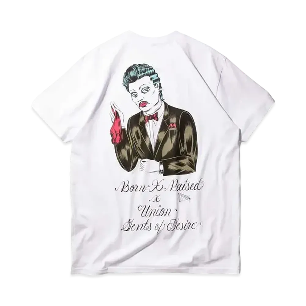 UNION x Born x Raised Gents Of Desire Larry Tee "White"