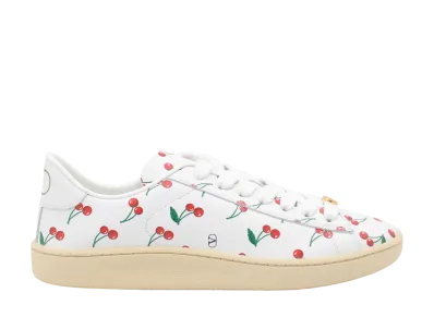 Valentino Garavani Women's Royco Sneaker With Cherryfic Pattern "White"