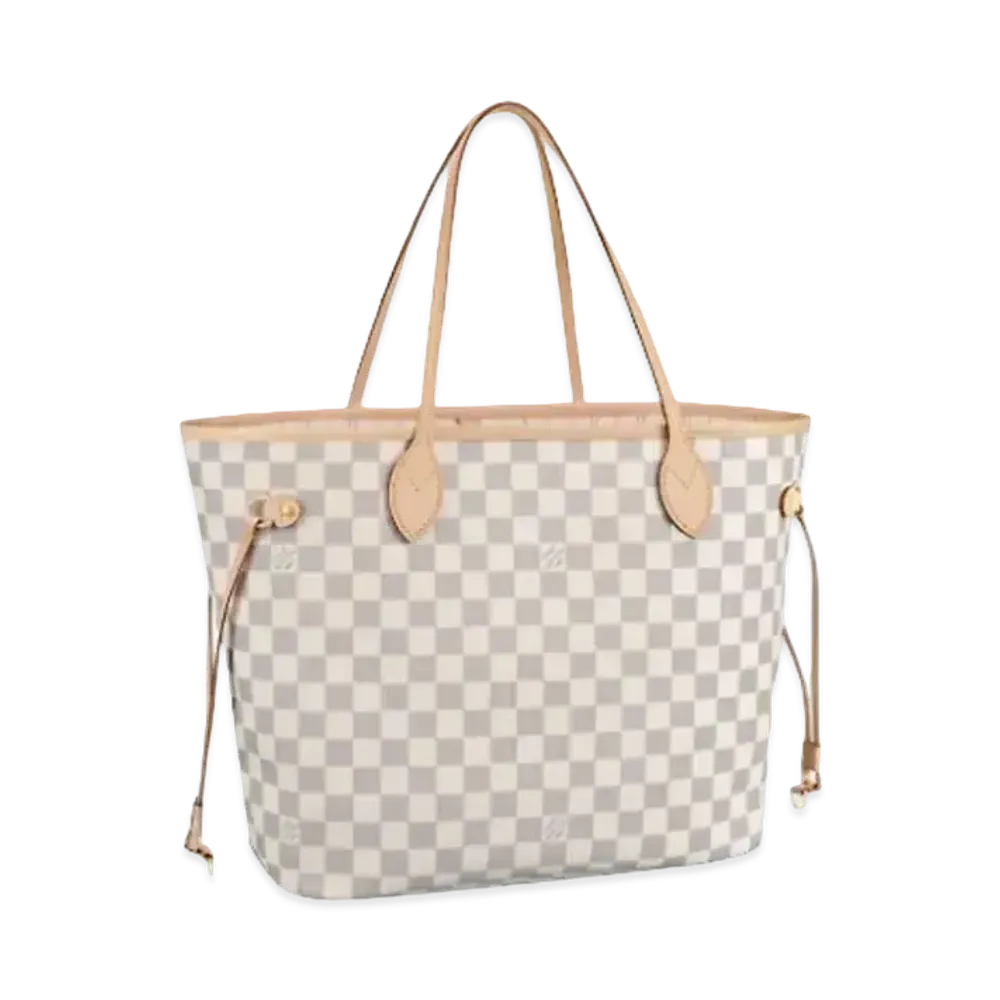 Louis Vuitton Damier Azur Neverfull MM "Beige"