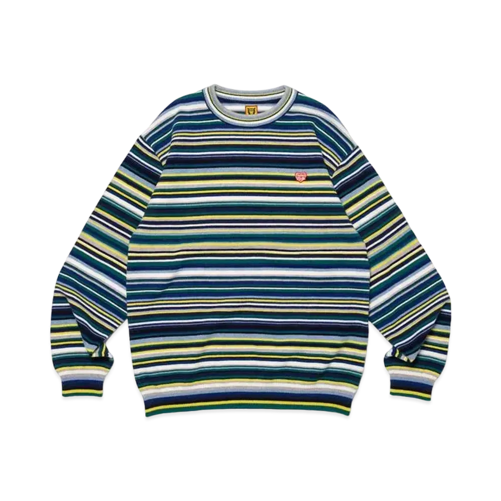 HUMAN MADE Multi Striped Knit Sweater "Green"