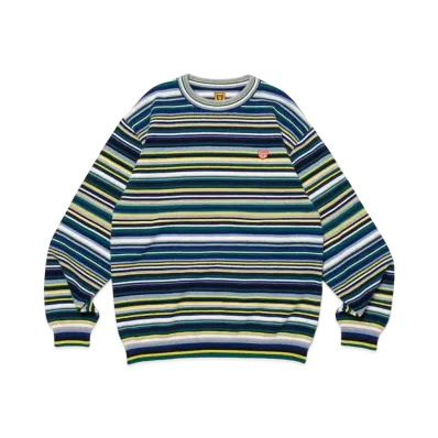 HUMAN MADE Multi Striped Knit Sweater "Green"