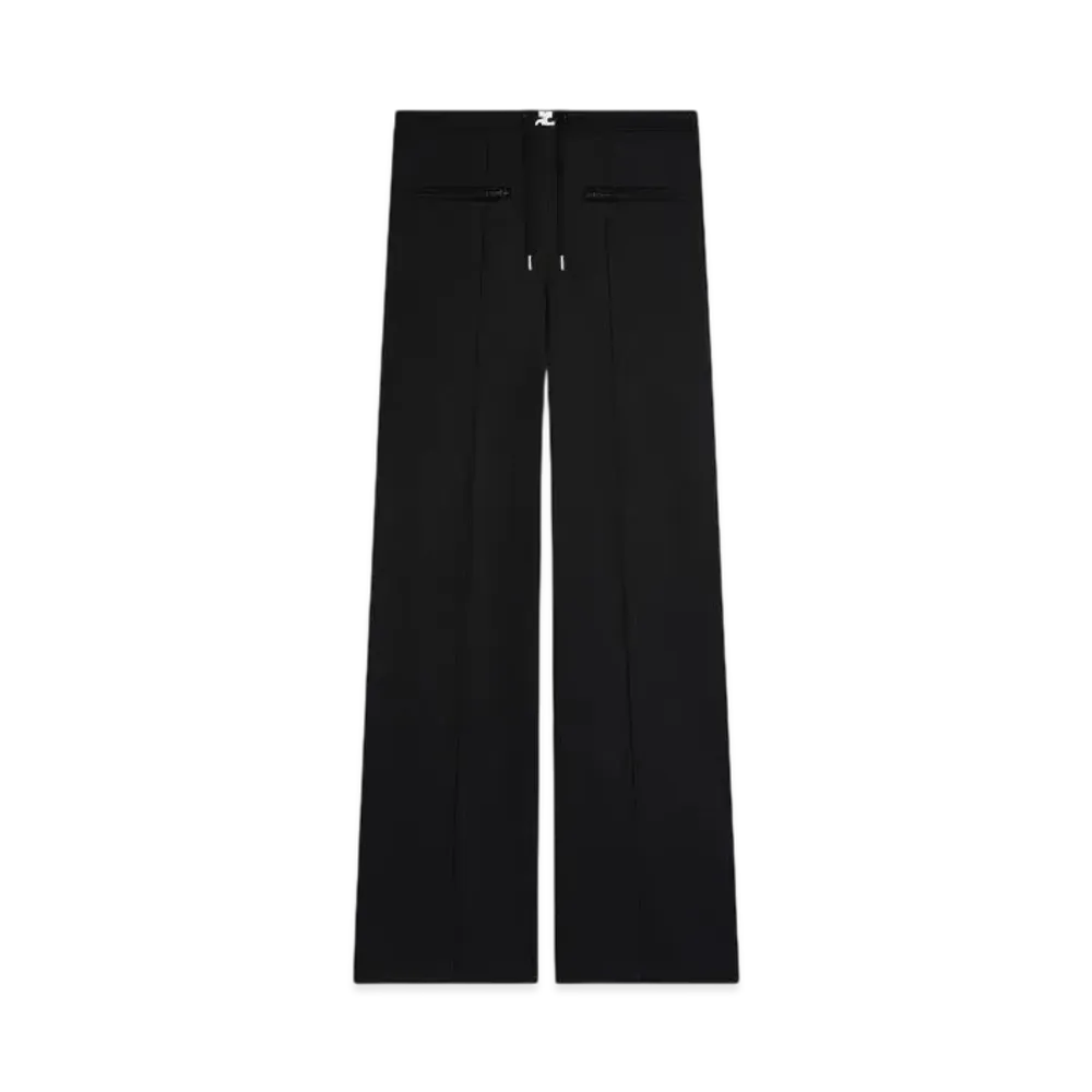 Courreges Interlock Tracksuit Baggy Pants "Black"