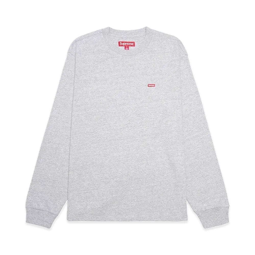 Supreme Small Box L/S Tee "Heather Grey"(23FW)