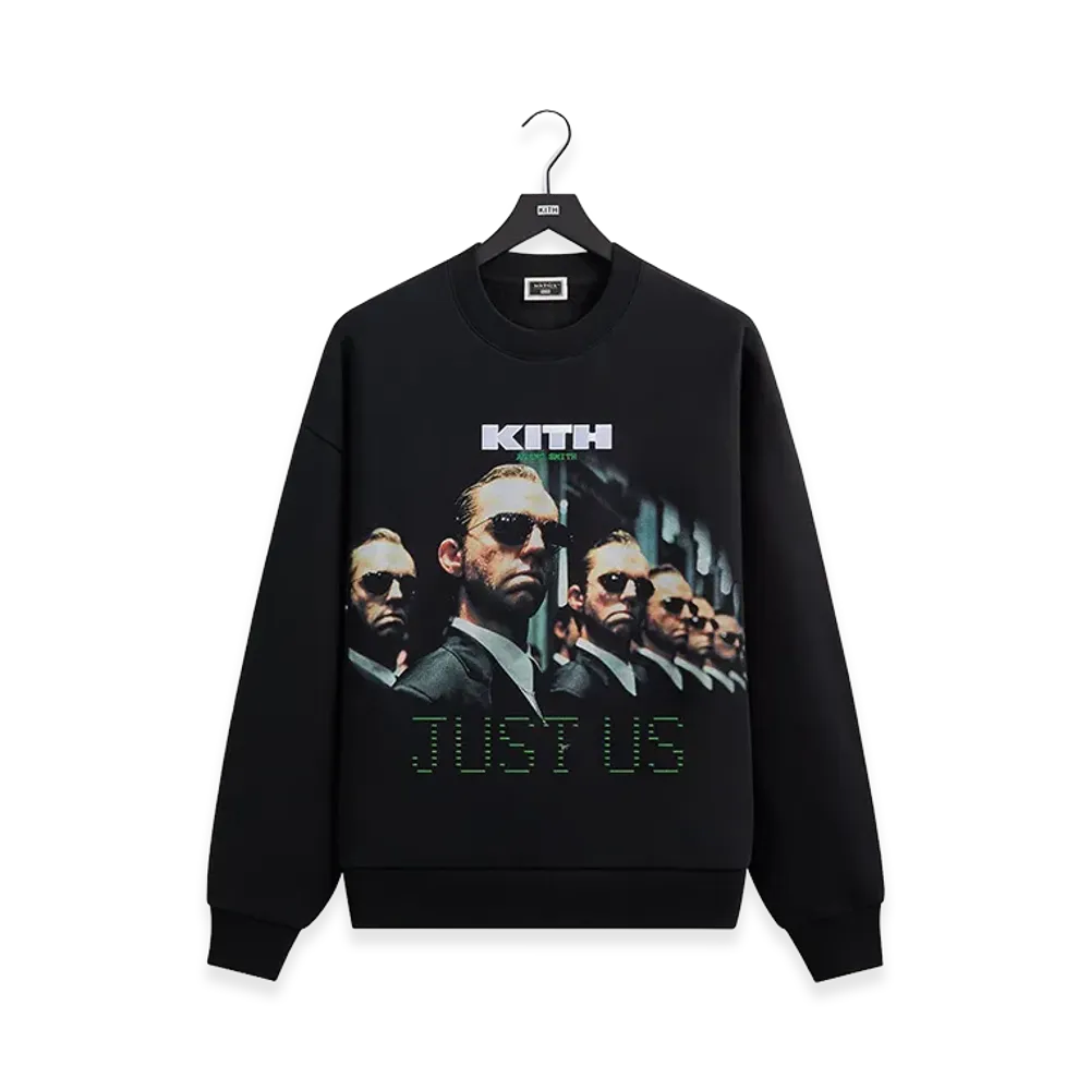 Kith x The Matrix Just Us Vintage Nelson Crewneck "Black"