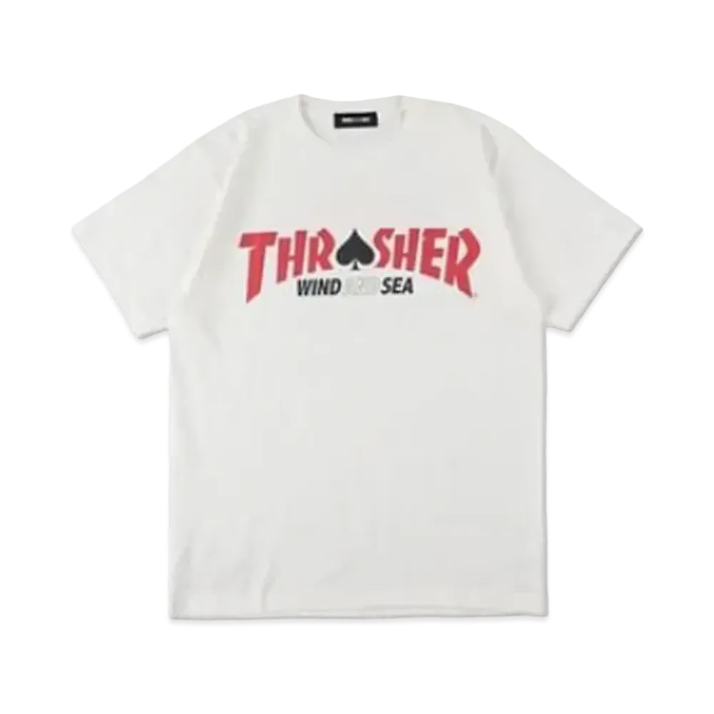 WIND AND SEA x THRASHER magazine (Spade) S/S Tee "White"