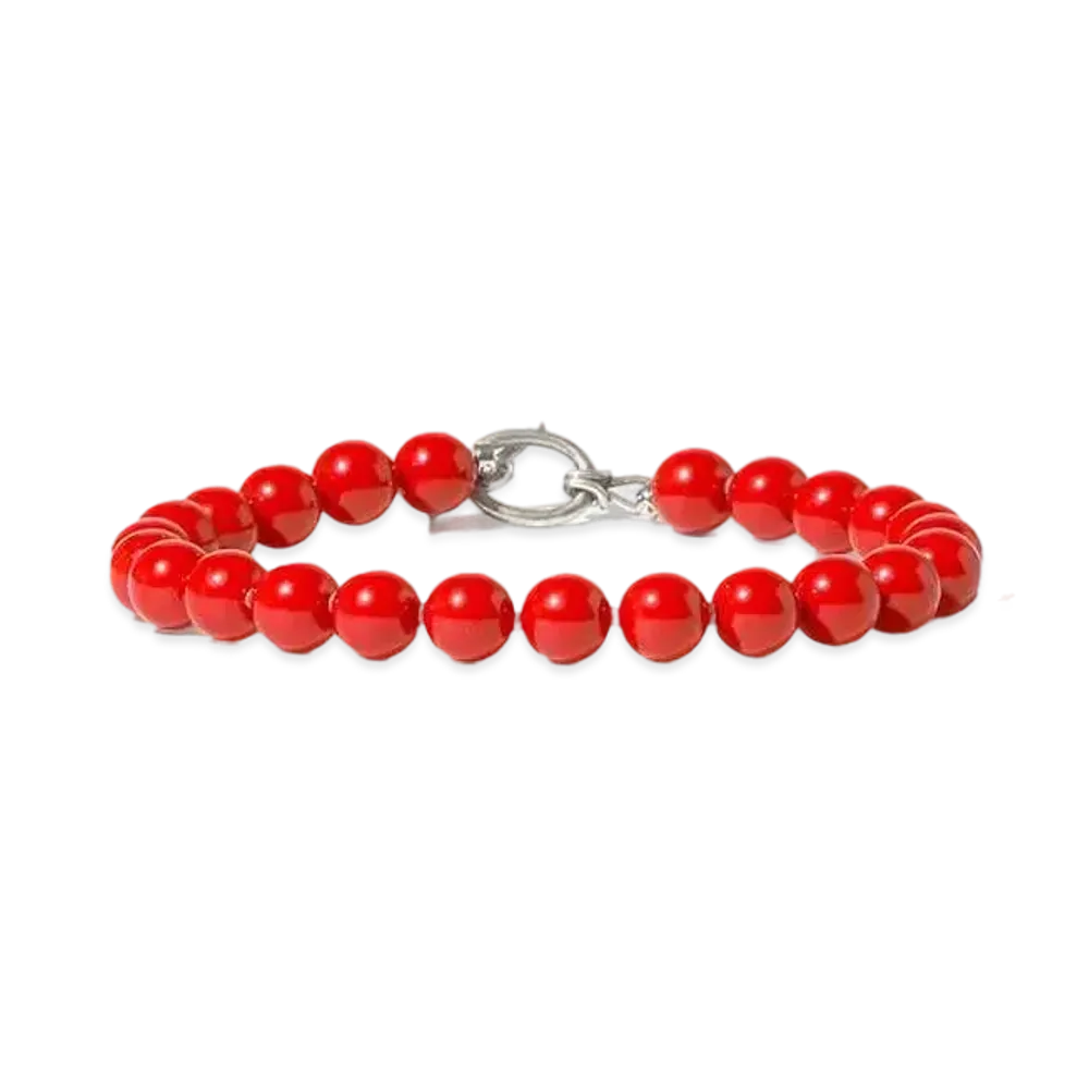 Needles Bracelet Red Coral "Red"