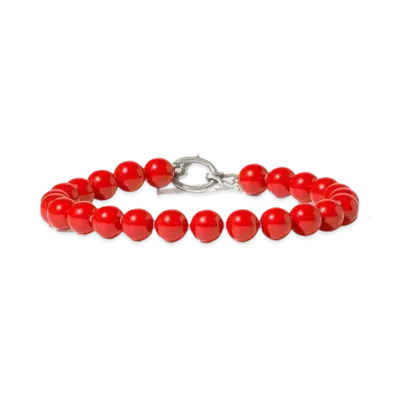 Needles Bracelet Red Coral "Red"