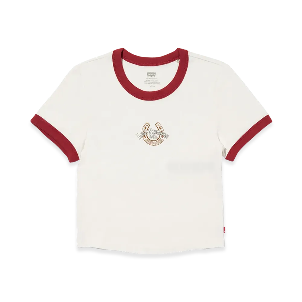 Levi's Graphic Mini Ringer T-Shirt "White"