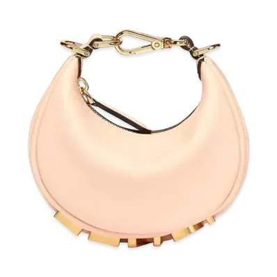 FENDI Nano Fendigraphy Leather Charm "Pink"