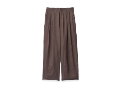 ssstein Light Linen Wide Easy Trousers "Brown"
