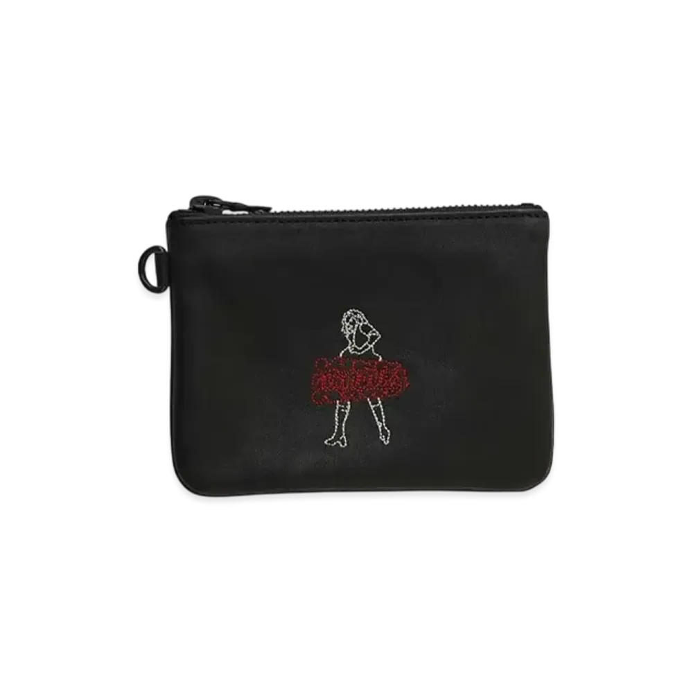HYSTERIC GLAMOUR Vixen Line Embroidery Leather Wallet "Black"