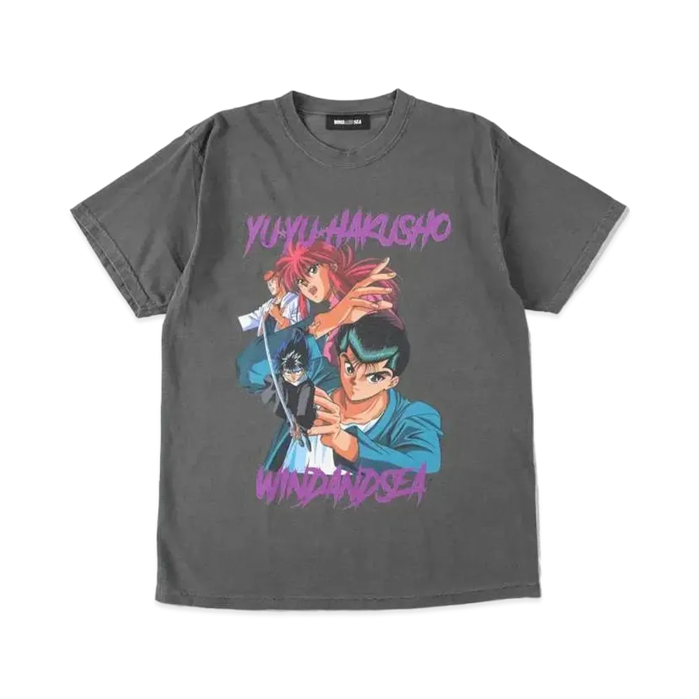 WIND AND SEA x 幽☆遊☆白書 S/S Tee (y-h-k) "Charcoal"