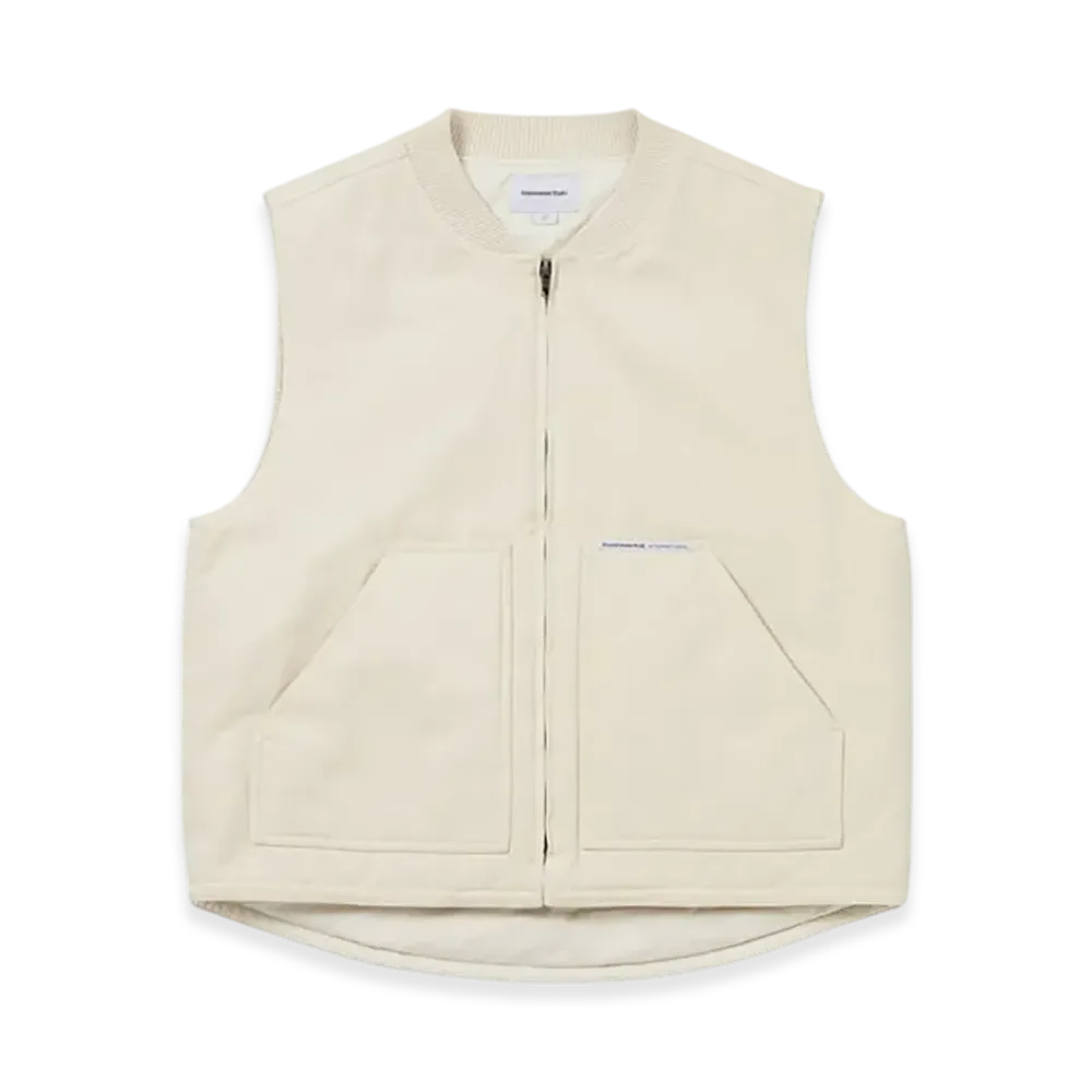 thisisneverthat Washed Duck Vest "Ivory"