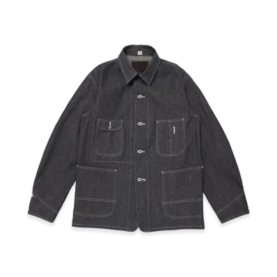 T.T Taiga Takahashi LOT.716 Coverall Jacket With Chinstrap "Raw Indigo"
