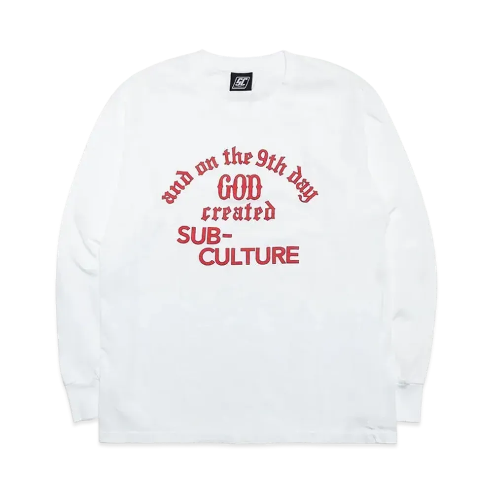 SubCulture Godcreated Longsleeve T-Shirt "White"