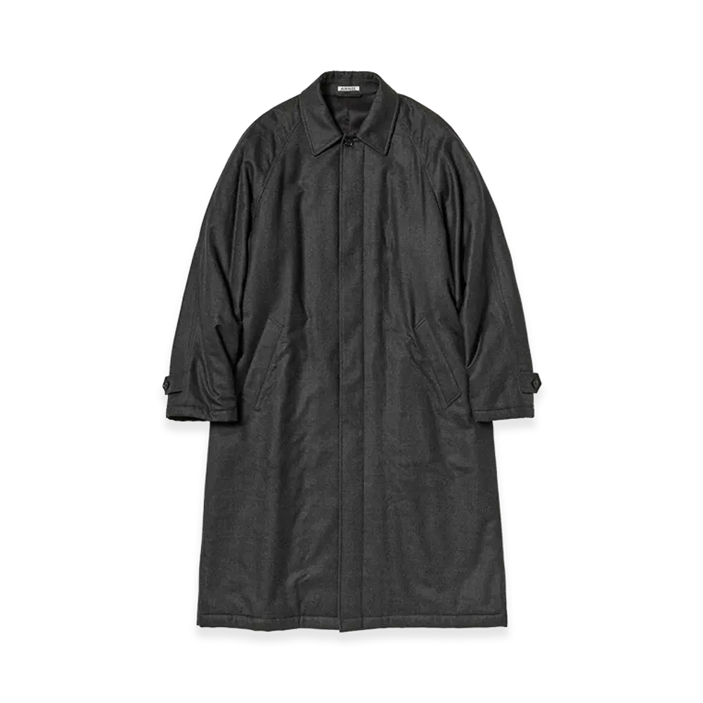 AURALEE Super Light Wool Padded Coat "Top Charcoal"