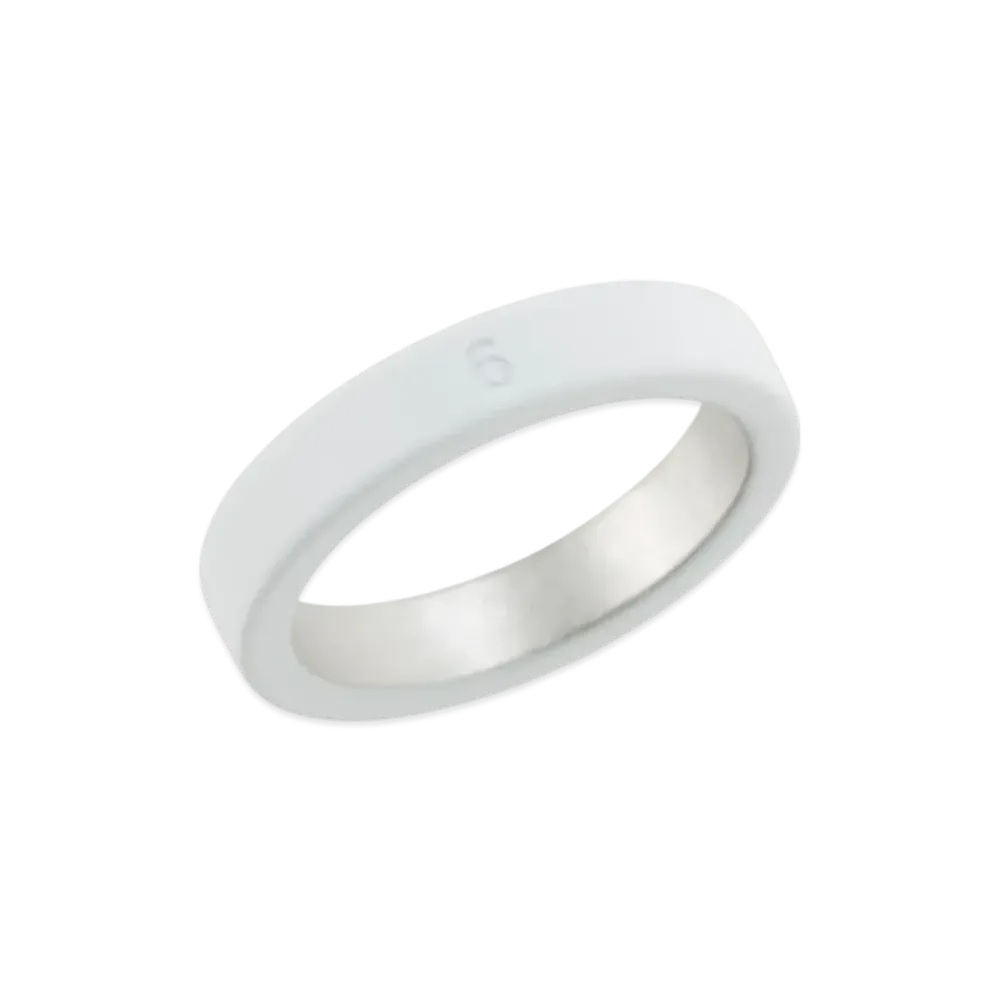 MM6 Maison Margiela Minimal Logo Ring "White"