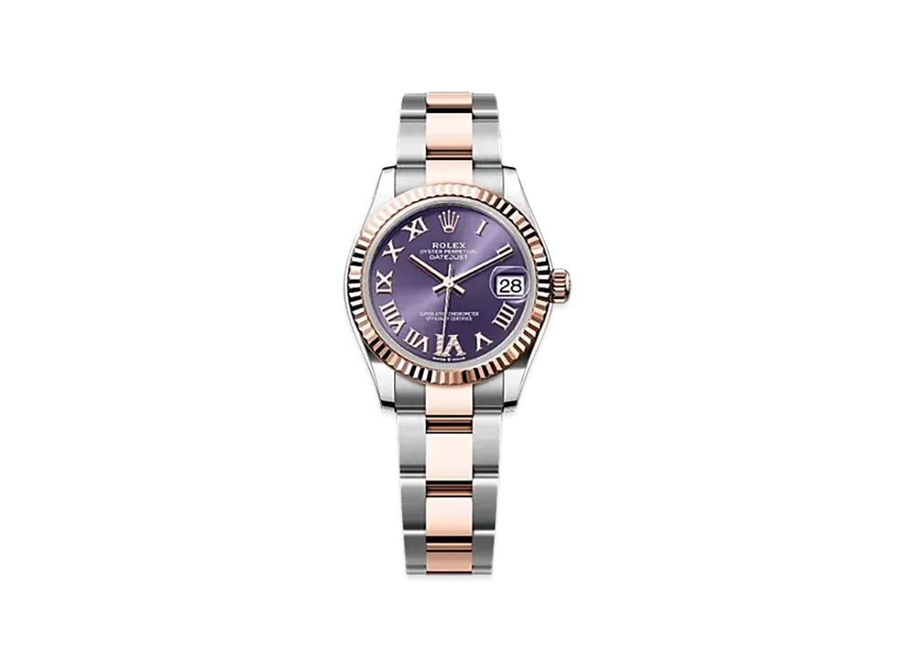 ROLEX Datejust 31mm Oystersteel & Everose Gold 278271 "Aubergine"