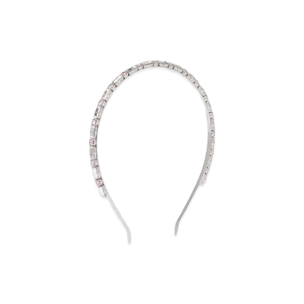 MIU MIU Crystal With Risid Headband "Light Rose/Crystal"
