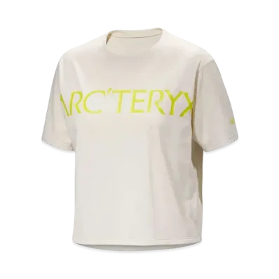 ARC'TERYX Women's Teema Cropped Word Short Sleeve X000007695 "Arctic Silk Hether"