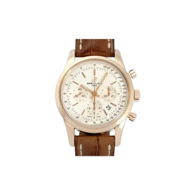 Breitling Transocean Chronograph "Silver/Rose Gold"