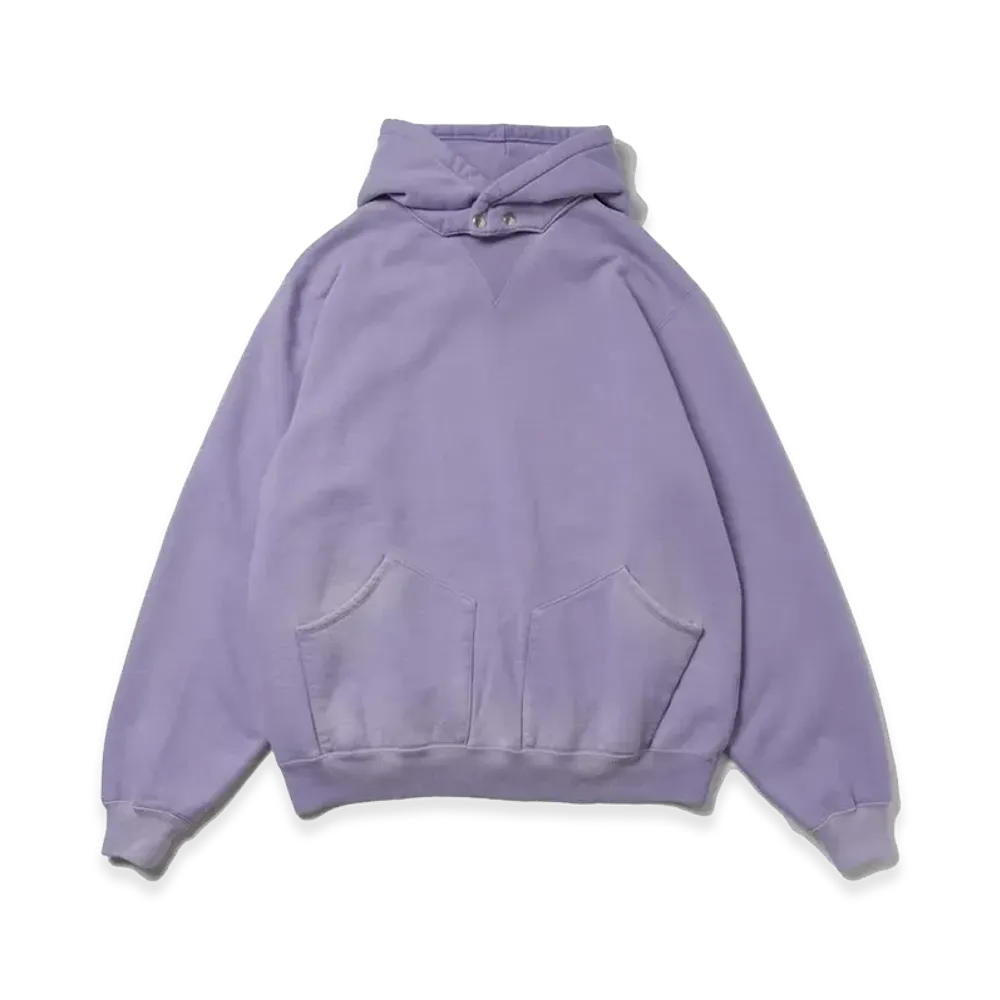 A.PRESSE Vintage Attached Snap Hood Sweat Parka "Lavender"