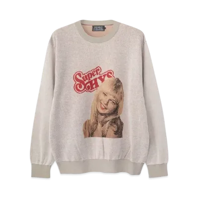 HYSTERIC GLAMOUR Rock My World Jacquard Sweater "White"