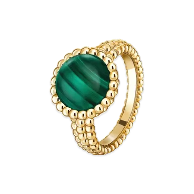 Van Cleef & Arpels Perlee couleurs ring "18K Yellow gold/Malachite"