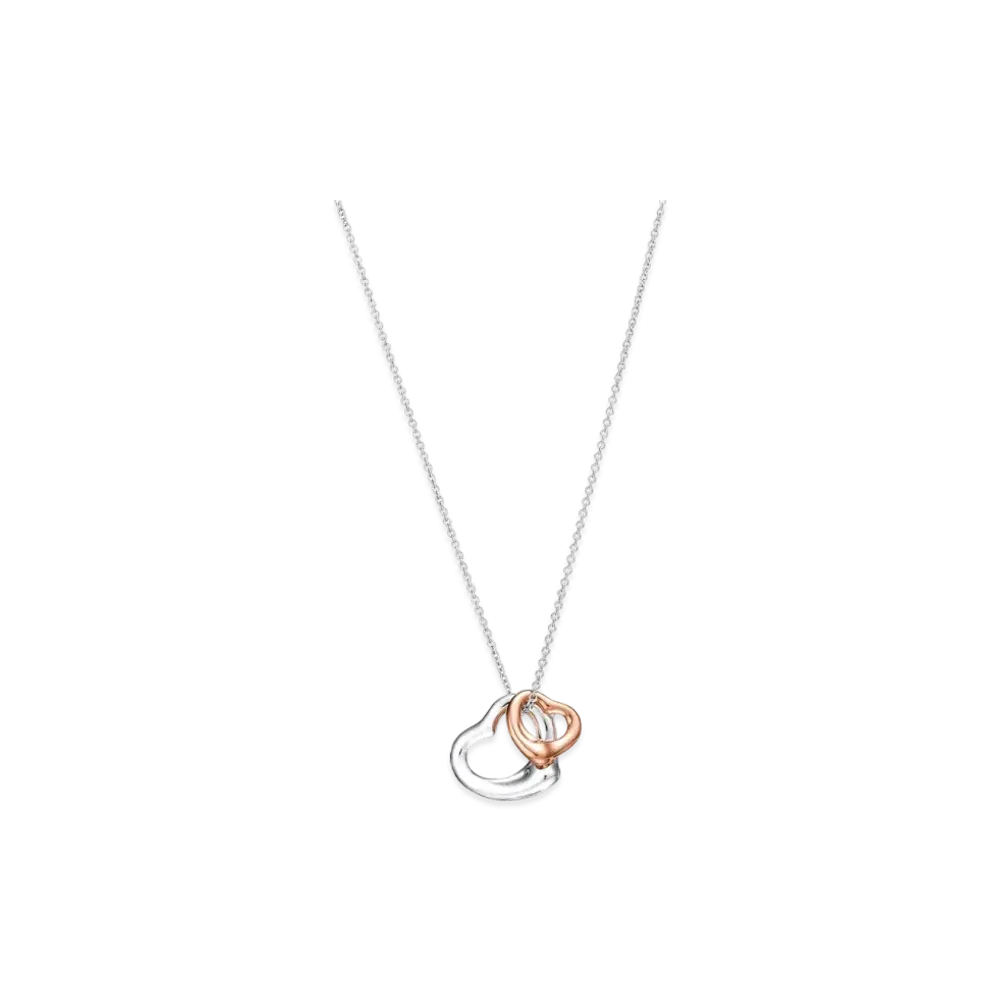 Tiffany & Co. Elsa Peretti Open Heart Pendant "Rose Gold/Silver"