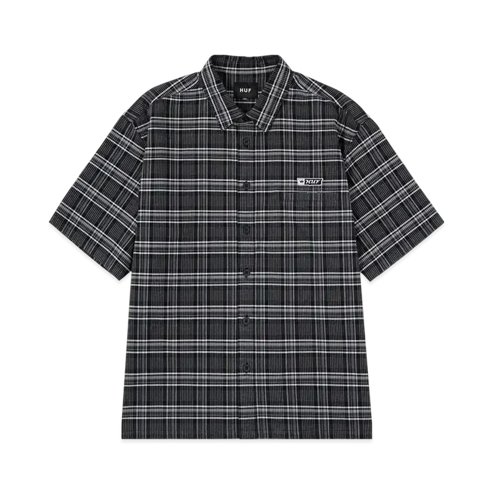 HUF Summer 25 Millennium Plaid Ombre Shirt "Black"
