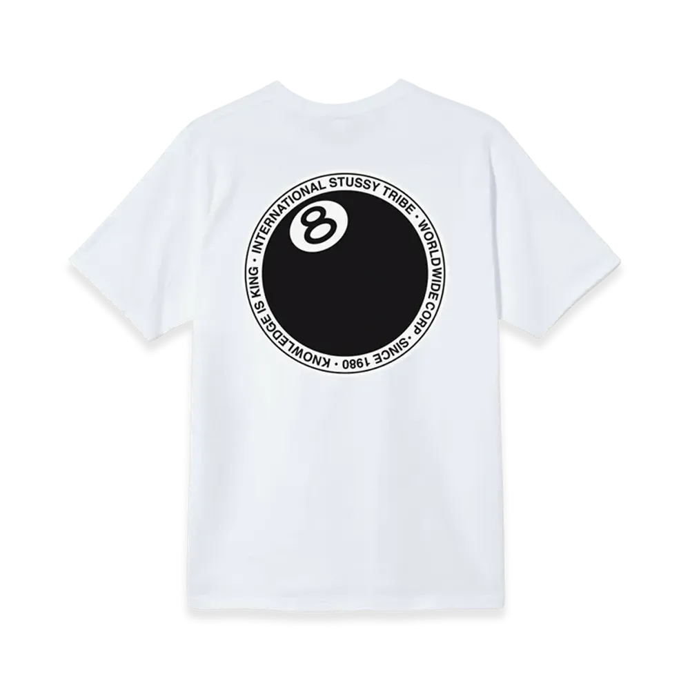 Stussy 8 Ball Dot Tee "White"