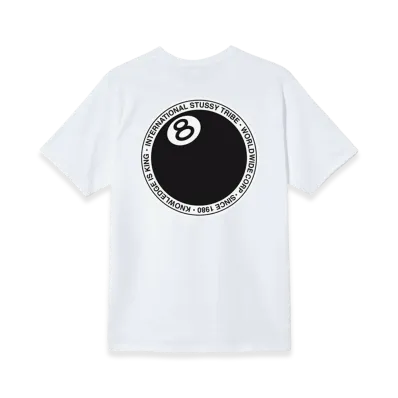 Stussy 8 Ball Dot Tee "White"
