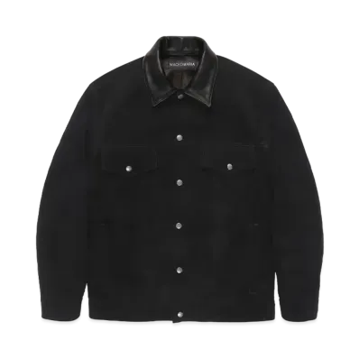 WACKO MARIA Suede Trucker Jacket "Black"