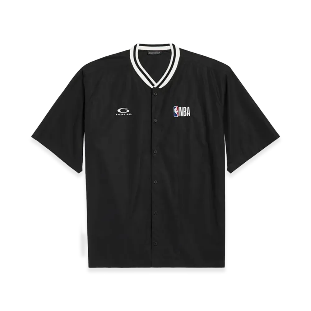 BALENCIAGA x NBA Collaboration Short Sleeve Shirt "Black"