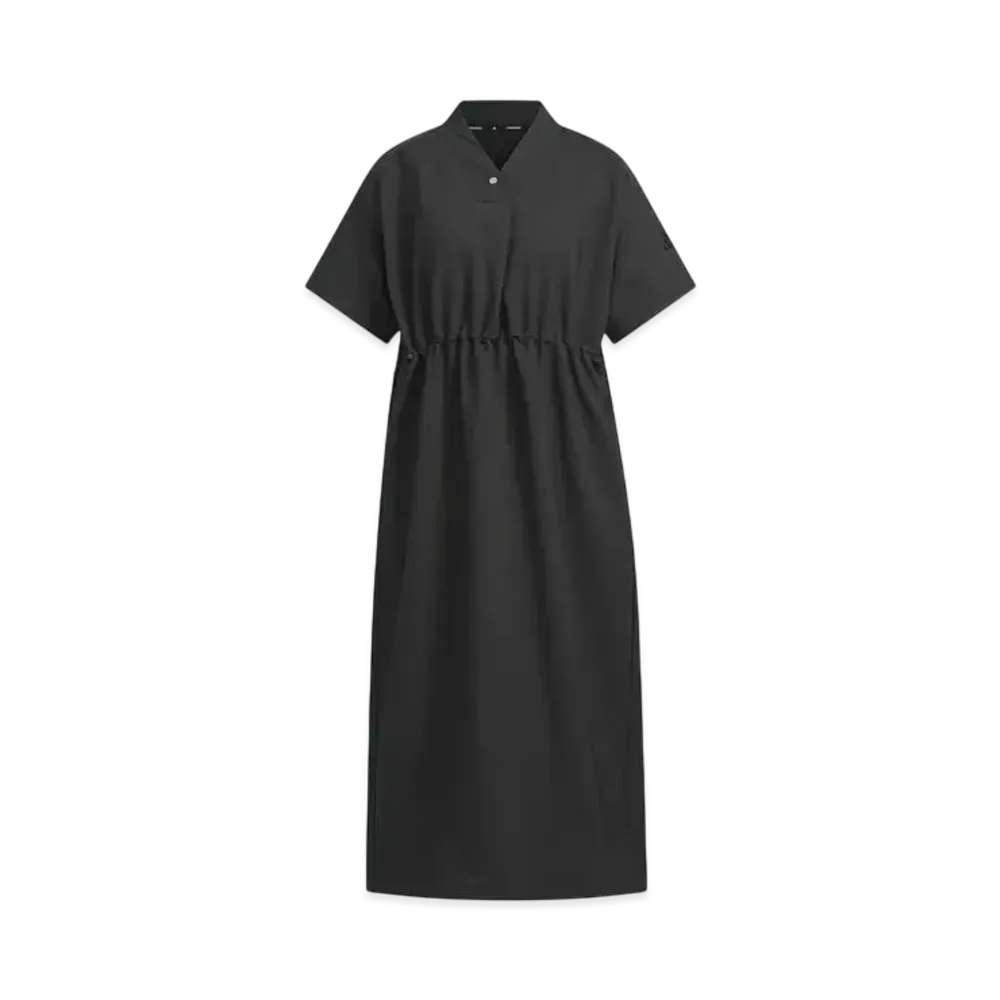 adidas Luxflow Casual Woven Short Sleeve Dress "Black"